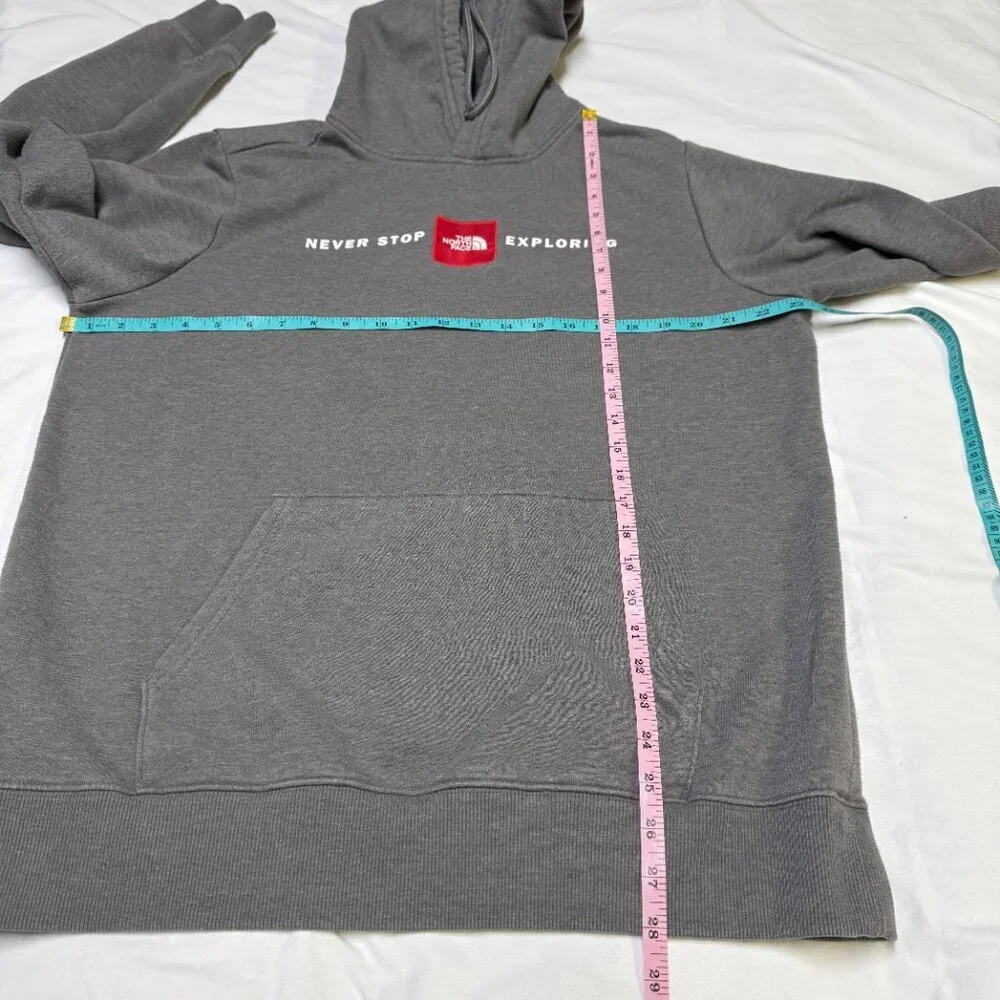 The North Face Men’s Red Box Pullover Hoodie Large Gray‎ EUC